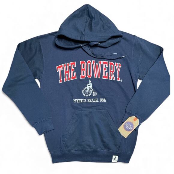The Bowery Pullover Hoodie Sweatshirt in Navy size Small - Picture 1 of 7